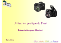 Utilisation pratique du flash – Débutant