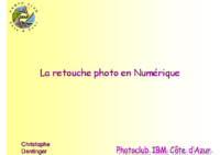 La retouche photo