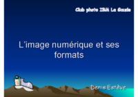 L’image numérique et ses formats